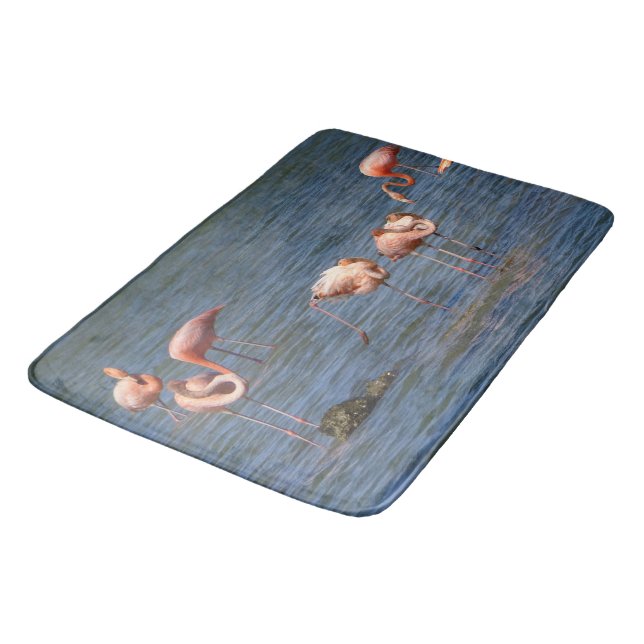 Tapis De Bain Flamants roses (Angle)