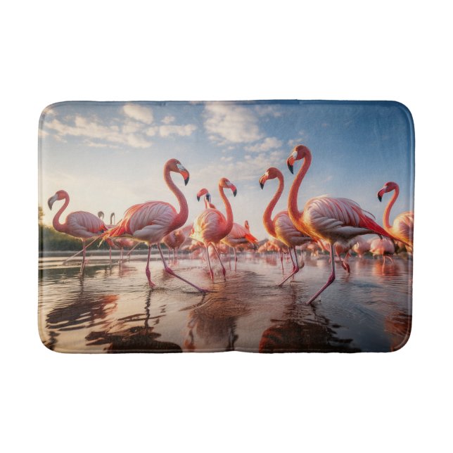 Tapis De Bain Flamants roses  (Devant)