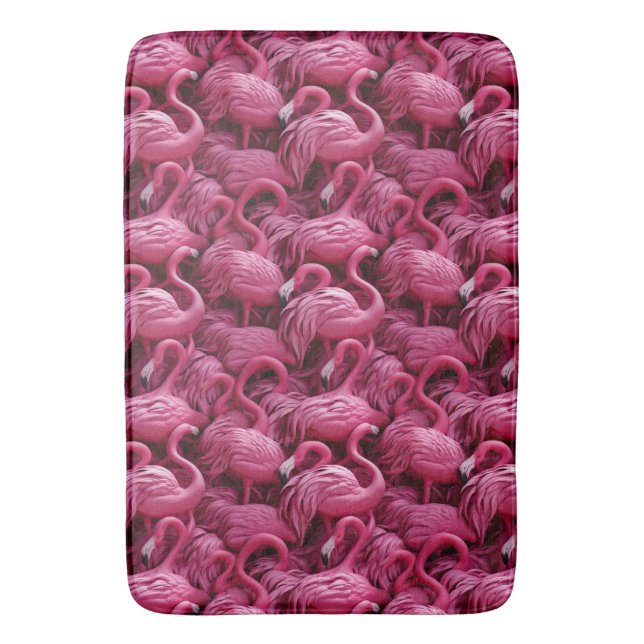 Tapis De Bain Flamants roses de bain de chaume (devant Vertical)