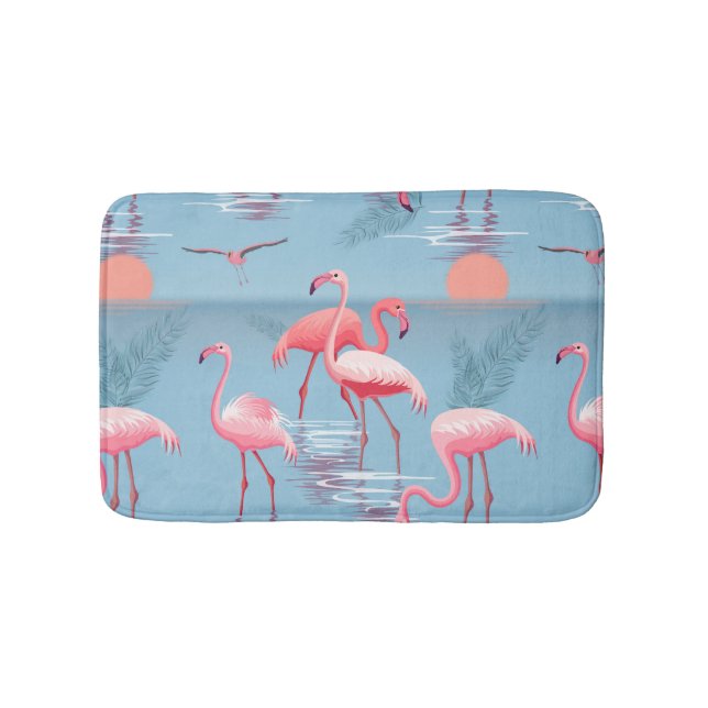 TAPIS DE BAIN FLAMANTS ROSES MOTIF 1 (Devant)