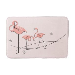 Tapis De Bain Flamants roses Pink Trio mat