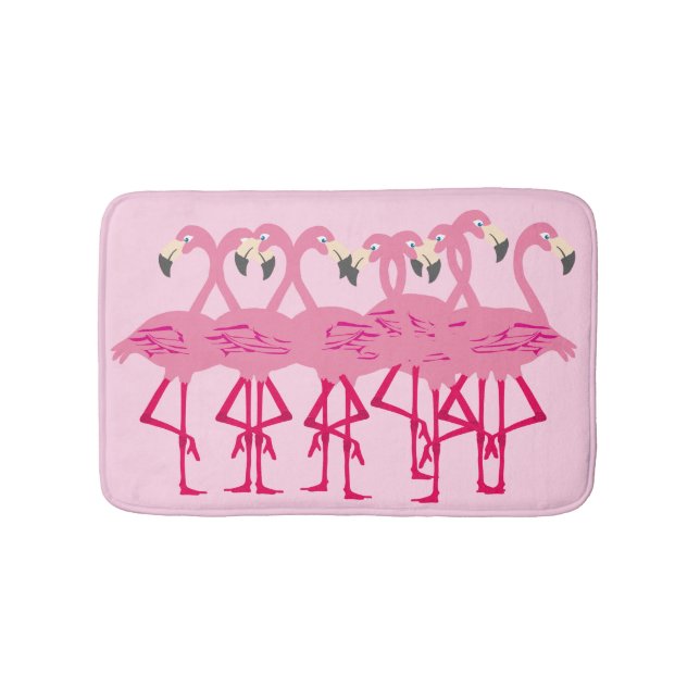 Tapis De Bain Flamants roses roses (Devant)