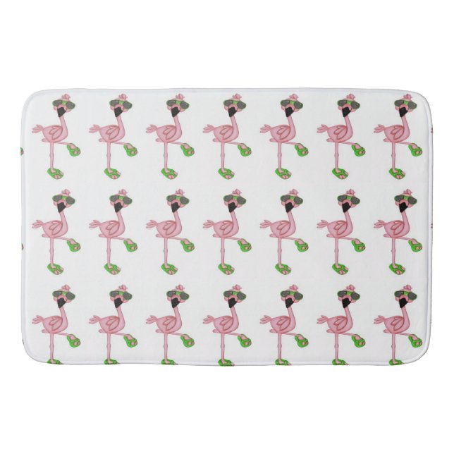 Tapis De Bain Flamants roses roses/Mat de bain (Devant)