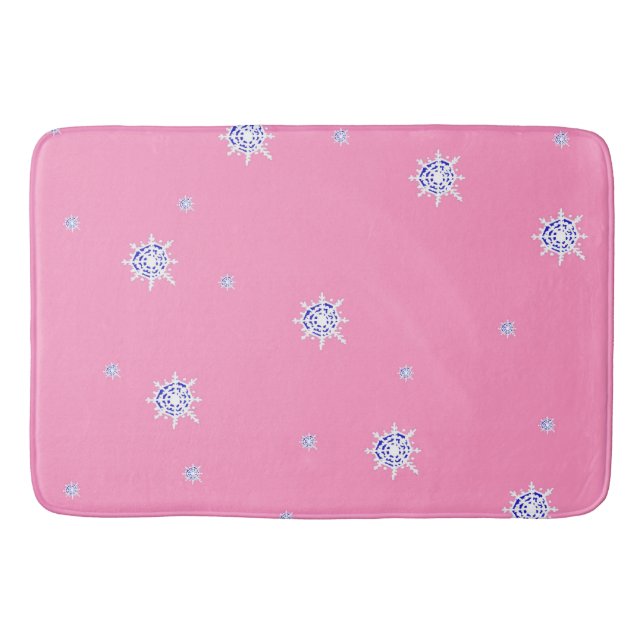 Tapis De Bain Flambeaux d'hiver roses (Devant)