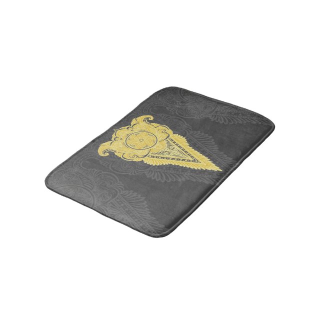 Tapis De Bain flamme dorée ornementale (Angle)