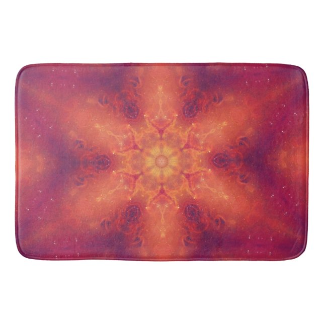 Tapis De Bain Flamme flamboyante Phoenix brûler flocon de neige (Devant)