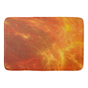 Tapis De Bain Flammes qui jaillissent tandis que le feu ravageur