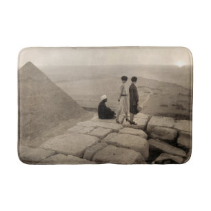 Tapis De Bain Flapper Girls Sunrise Khufu Pyramid, Égypte 1920