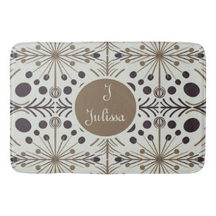 Tapis De Bain Flèche géométrique Boho Blanc Personnalisé