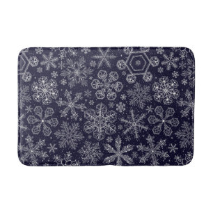 Tapis De Bain Flèches blanches sur bleu