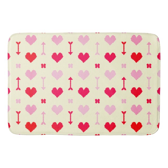 Tapis de bain Flèches et Fleurs d'Amour (Devant)