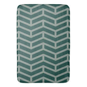Tapis De Bain Flèches franches contre les flèches Chevron Vert D