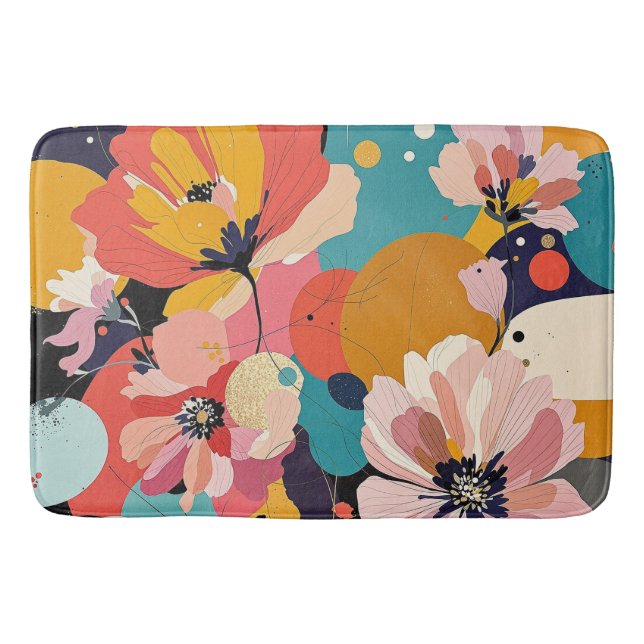 Tapis De Bain "Fleur abstrait" (Devant)