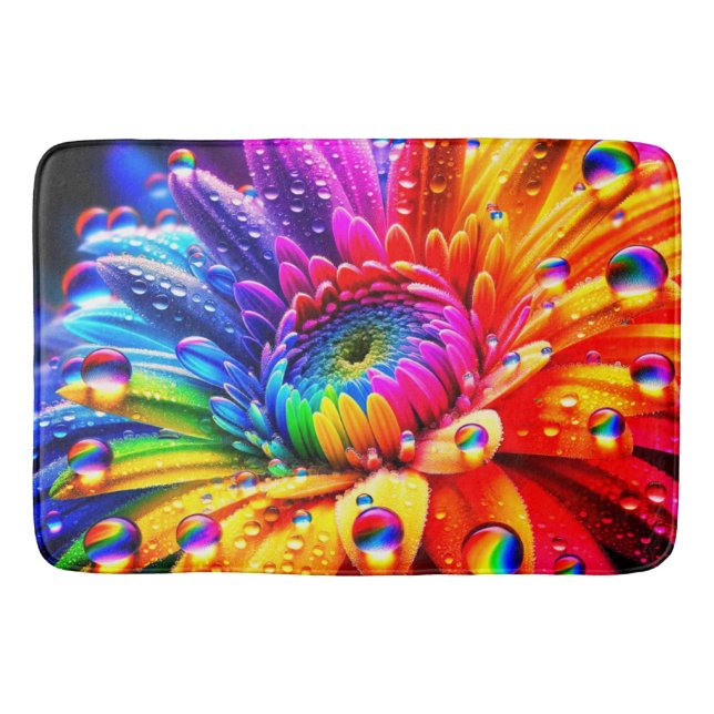 Tapis De Bain Fleur arc-en-ciel (Devant)