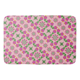 Tapis De Bain Fleur celtique Mandalas Pink Bath Mat