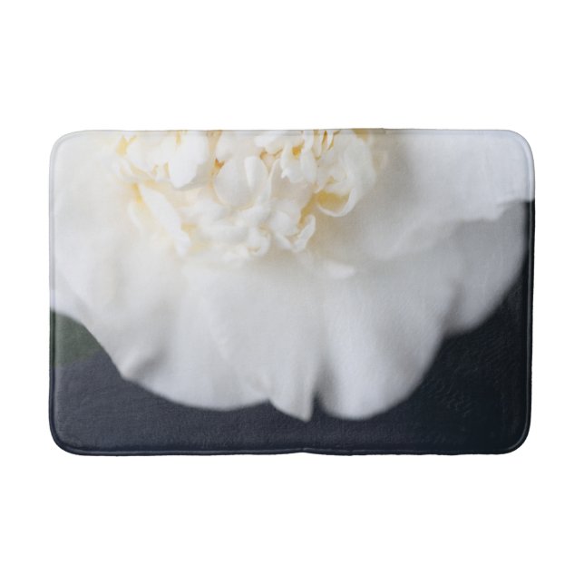 Tapis De Bain Fleur de camélia blanc (Devant)