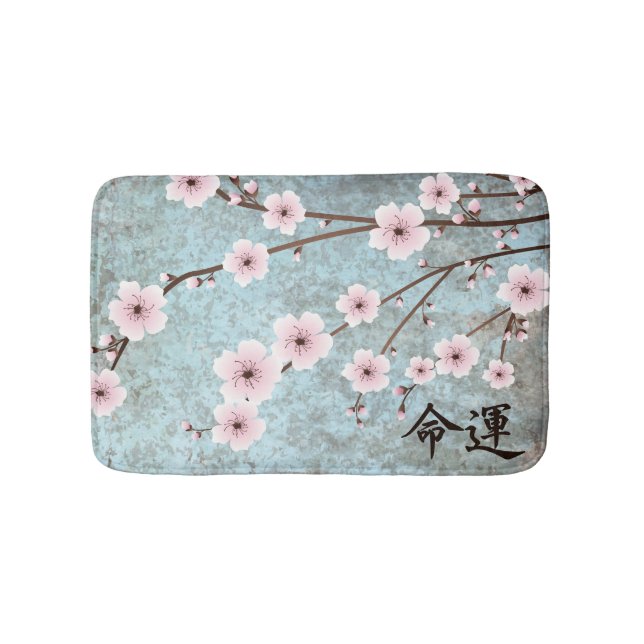 Tapis De Bain Fleur de cerisier rose "Destiny" (Devant)