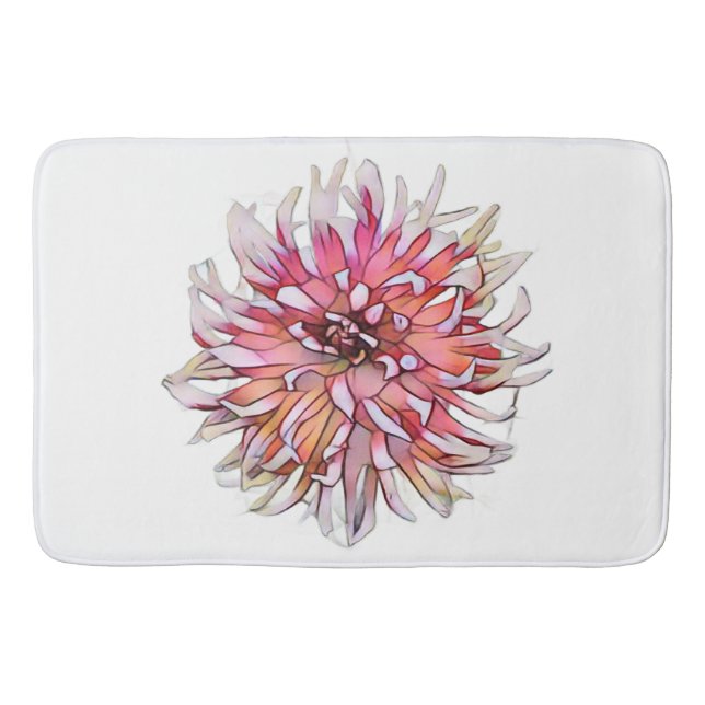 TAPIS DE BAIN FLEUR DE DAHLIA (Devant)