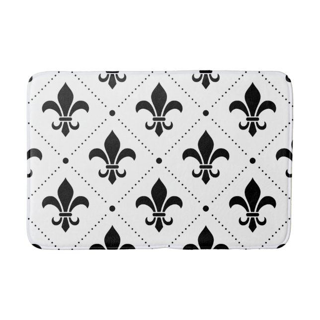 Tapis De Bain Fleur De Lis Motif (Devant)