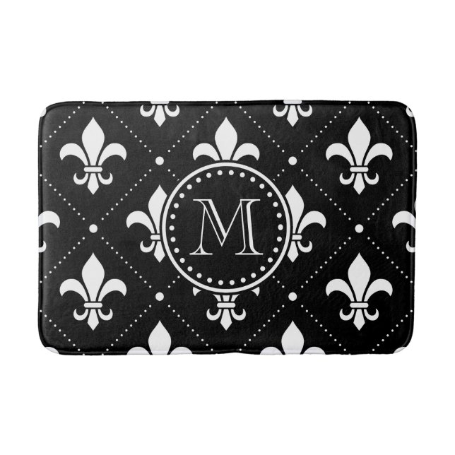 Tapis De Bain Fleur De Lis Pattern (Devant)