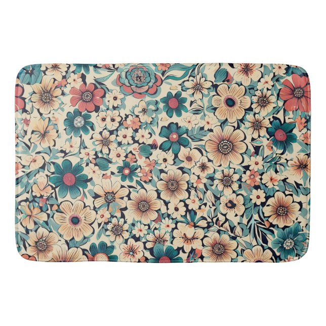 Tapis De Bain Fleur de printemps de Bohême (Devant)