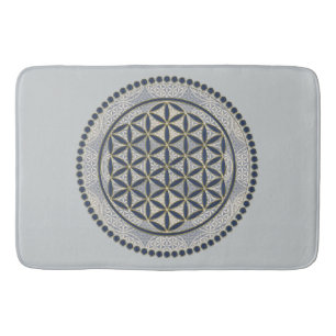 Tapis De Bain Fleur de vie / Blume des Lebens - Button IX