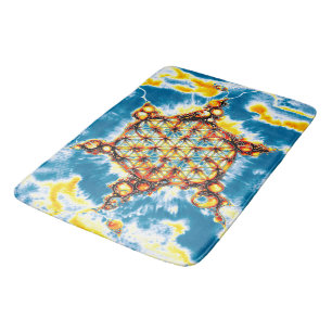 Tapis De Bain Fleur De Vie - Façons Colorées 5