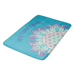 Tapis De Bain Fleur De Vie - Indien Mandala 2