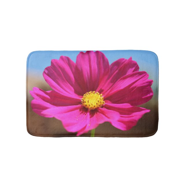 Tapis De Bain Fleur Magenta (Devant)