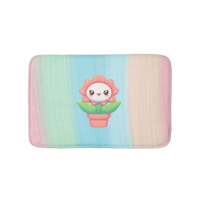 Tapis De Bain Fleur mignonne, capricieuse en pot (Devant)