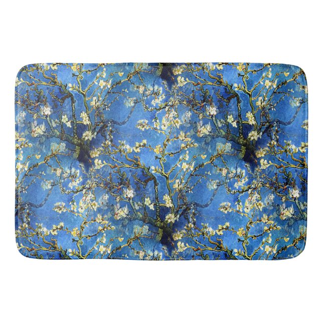 Tapis De Bain Fleurs 1890 d'amande de Vincent van Gogh (Devant)