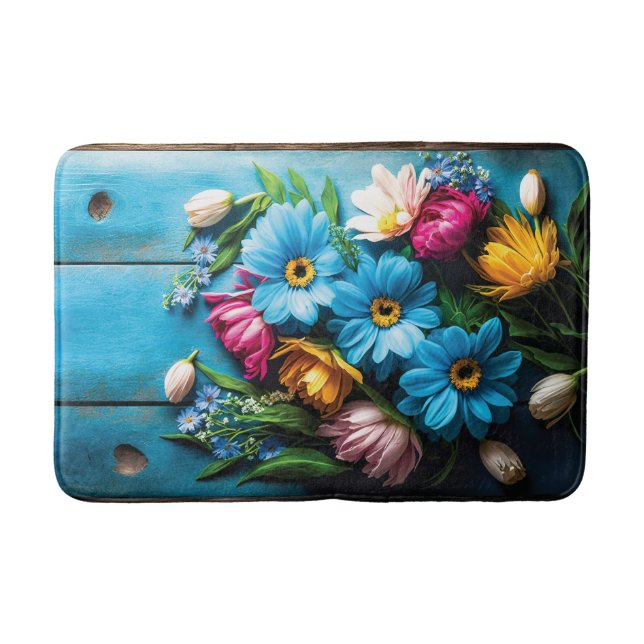 Tapis De Bain Fleurs colorées (Devant)