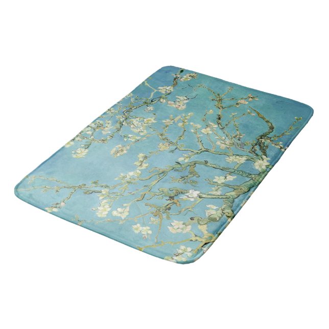 Tapis De Bain Fleurs d'amandes par van Gogh (Angle)