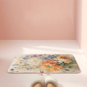 Tapis De Bain fleurs dans le vase