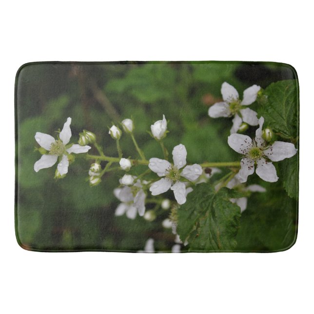 Tapis De Bain Fleurs de Blackberry (Devant)