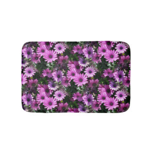 Tapis De Bain Fleurs de marguerite africaine violet Motif de la