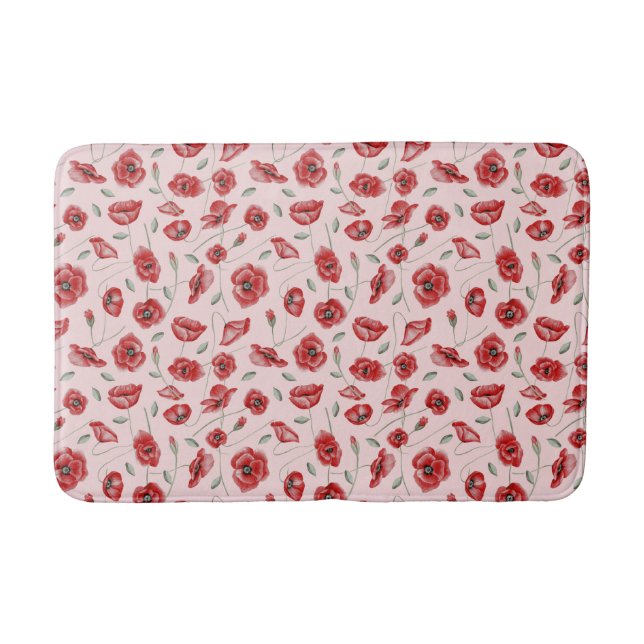 Tapis De Bain Fleurs de pavot (Devant)