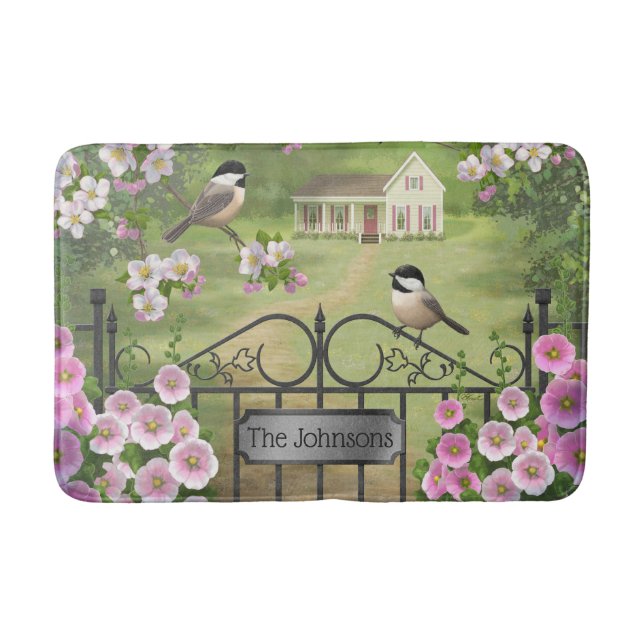 Tapis De Bain Fleurs de poulet Ferme victorienne (Devant)