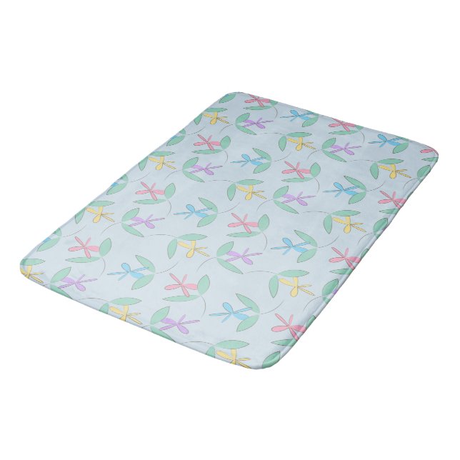 Tapis De Bain Fleurs de printemps (Angle)