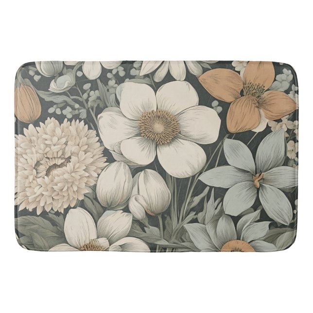 Tapis De Bain Fleurs de printemps (Devant)