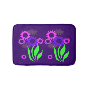 Tapis De Bain Fleurs de printemps lunaires