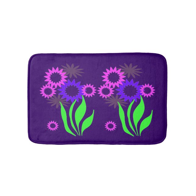 Tapis De Bain Fleurs de printemps lunaires (Devant)