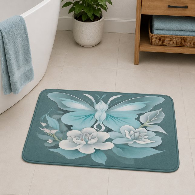Tapis De Bain Fleurs de sérendipité (Serendipity Floral Bath Mat
)