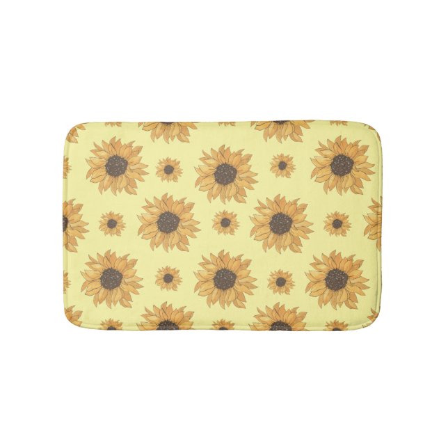 Tapis De Bain Fleurs de soleil (Devant)