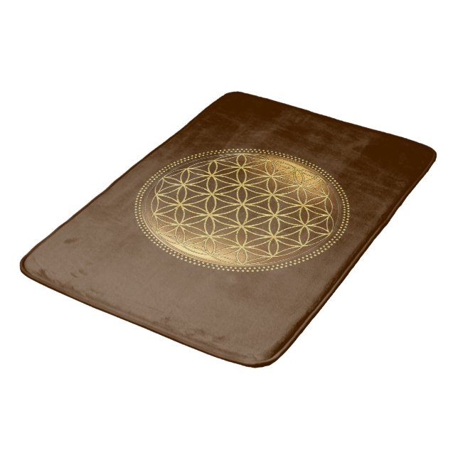 Tapis De Bain FLEURS DE VIE - Géométrie Sacrée Médaillon 1 (Angle)