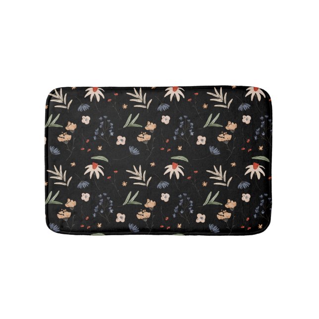 Tapis De Bain Fleurs d'eau simples 1 (Devant)