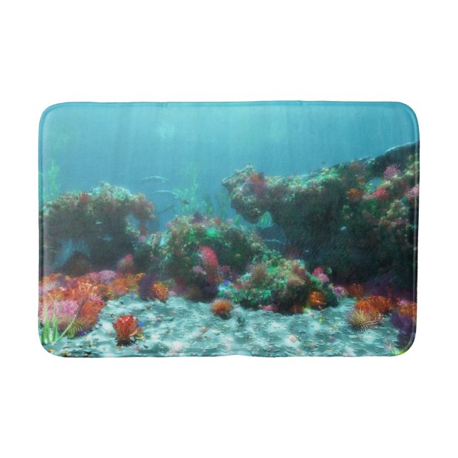 Tapis De Bain Fleurs du matelas de mer (Devant)