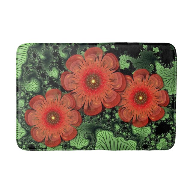 Tapis De Bain Fleurs Et Fleurs Mat De Bain (Devant)