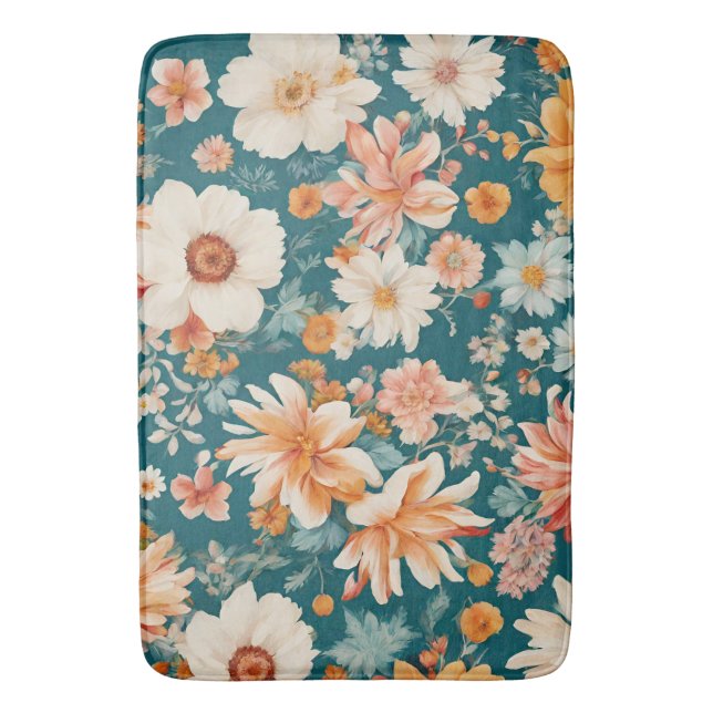 Tapis De Bain Fleurs Extraordinaires (devant Vertical)