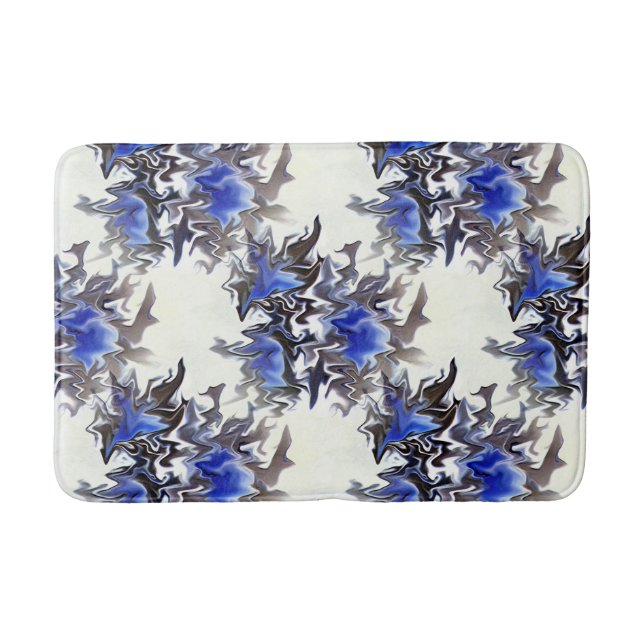 Tapis De Bain Fleurs Gelées....... (Devant)